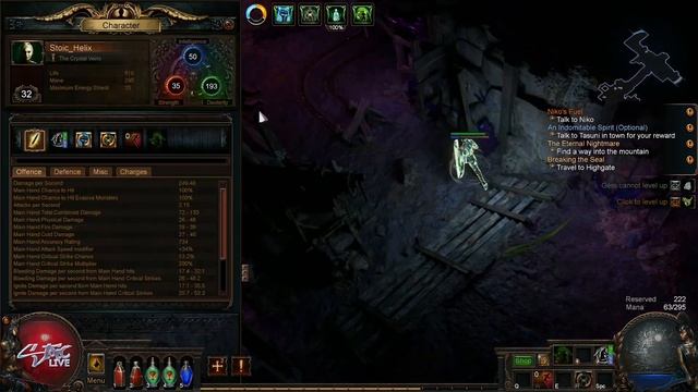 Path of Exile | 3.19 - Deadeye Spectral Helix | Act 4 (Normal Lab) смотреть онлайн