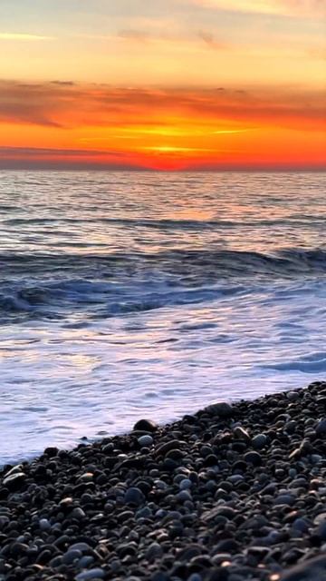 Закат в Лазаревском, пляж Чайка #short смотреть онлайн