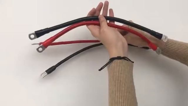 Solar Battery Connection Cable 8/6/4 AWG Terminal Lugs Wire Solar Inverter Dc Battery Connect Cable