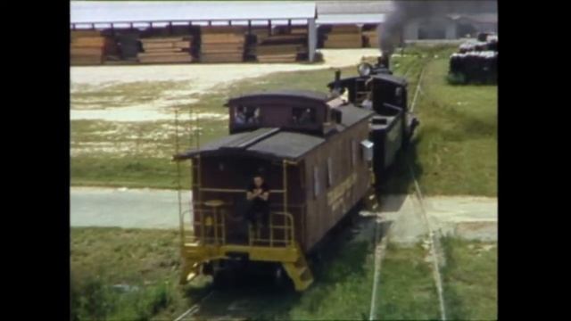 TR Miller Mill Co. Brewton, Alabama, working a 2-6-2 Steam Loco. смотреть онлайн