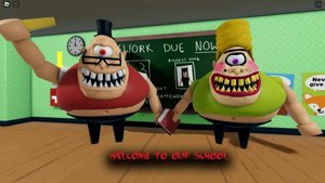 Я сбежал от сумасшедшего учителя в ROBLOX!