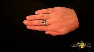 Серебряное кольцо-головоломка "Движок" из 6 частей от WickerRing