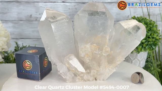 Model # 5494-0007 Clear Quartz Cluster by BrazilGems.com 🏷 FOR SALE🛍🛒Shop Now смотреть онлайн