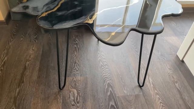 Журнальный стол Чёрный Агат жеода