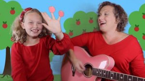 Farmer Brown Had 5 Red Apples | Apple Songs For Kids | Fingerplay  & Counting Song