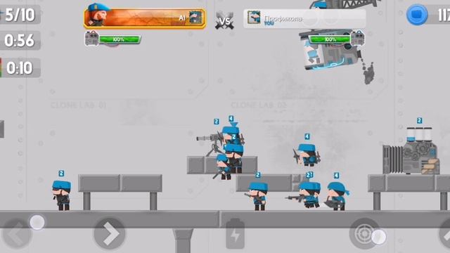 Вражеские танки меня разгромили в Clone Armies. Моё поражение в мультиплеере.