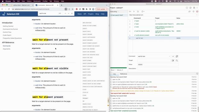 Урок 12. Selenium IDE: Команды Wait for text & Wait for element visible