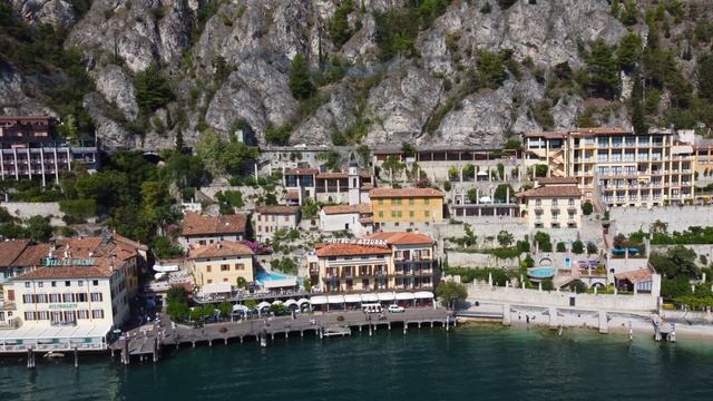 Limone Sul Garda - Lake Garda - Italy 4K drone footage смотреть онлайн