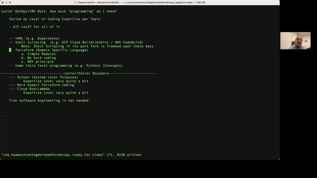 DevOps/SRE Interview: How much programming knowledge do I need for my first DevOps/SRE job?