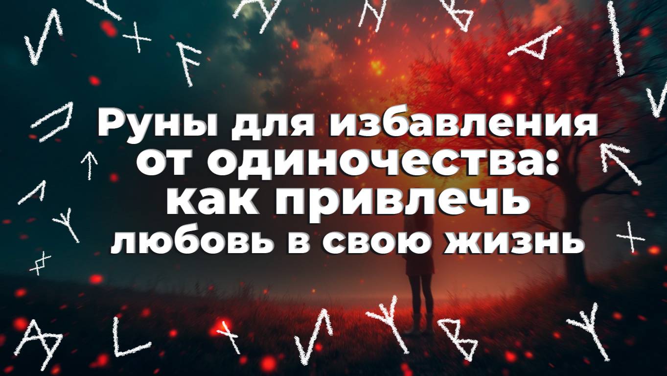 Руны для избавления от одиночества: как привлечь любовь в свою жизнь