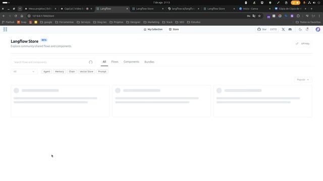 Curso Gratuito de langflow - Aula 03 - interface do langflow