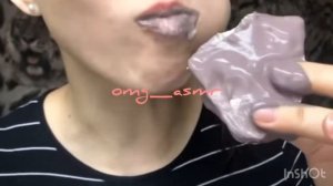 ASMR мокрый мел в пасте