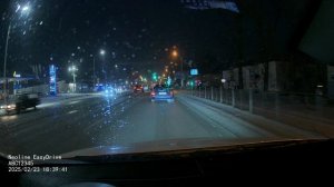 Neoline Easydrive 2K WiFi Dual, ночная съемка передней камеры в формате 2К при плохих погод. услов.