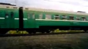 Old train in Russia (Moscow)