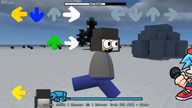 Я сделал свой мод по fnf! Небольшой кусочек fnf fnfmod