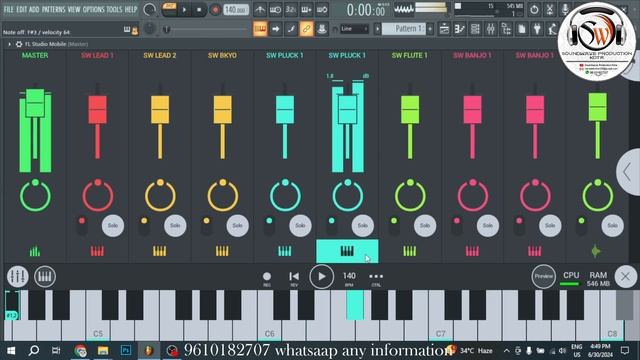 "Ultimate FL Studio Mobile Tones Pack | Banjo, Pluck, Brass, South Indian, and Leads"