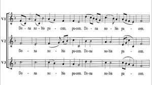 Mozart - Dona Nobis Pacem - Traditional Canon - Voice 1