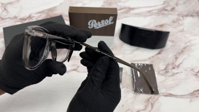 Persol Eyeglasses Model-PO3240V Color-1103 Opal Smoke