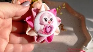 Бантики с пуговками с сублимацией