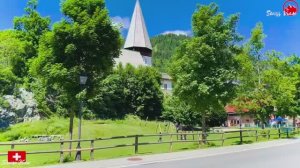 СААНЕН - Одна из самых красивых деревушек-шале в Швейцарии | Видео в разрешении 4K UHD 60 кадров в с