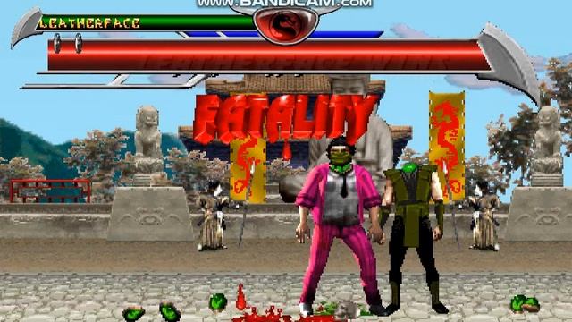 Все Бруталити И Фаталити Кожаное лицо В MORTAL KOMBAT