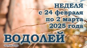ВОДОЛЕЙ | ТАРО прогноз на неделю с 24 февраля по 2 марта 2025 года