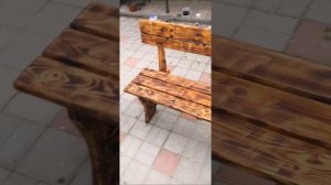 реставрация стола и лавок из дерева