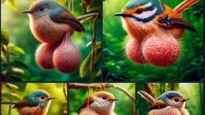 Синичка  с яйцами заставляет жалких людишек завидовать ее огромным волосатым яйцам