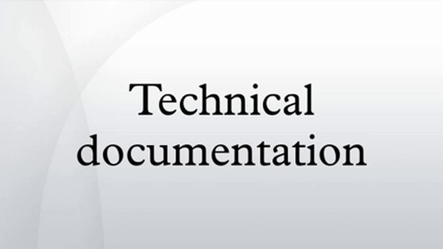 Technical documentation
