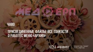 КБФИТ: МЕДЕРП. ЧАВО. Присоединенные файлы: все тонкости о работе с меню «Архив».