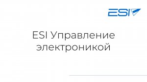 ESI Управление электроникой
