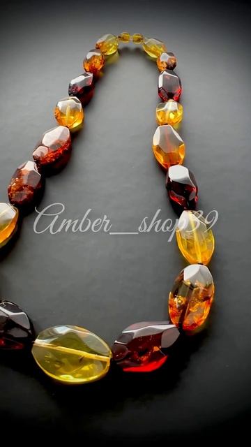 🛍️ Бусы из натурального янтаря #янтарь #amber #янтарныеукрашения #изделияизянтаря #kaliningrad