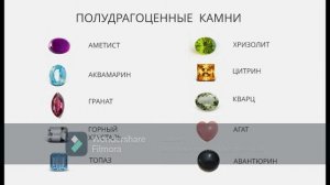 Виды драгоценных камней