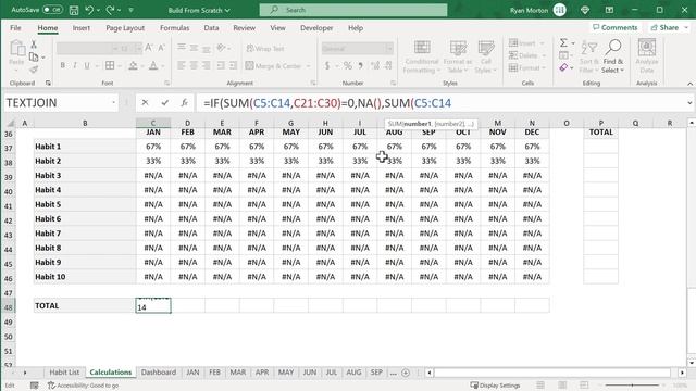 How to Build a Habit Tracker in Excel смотреть онлайн