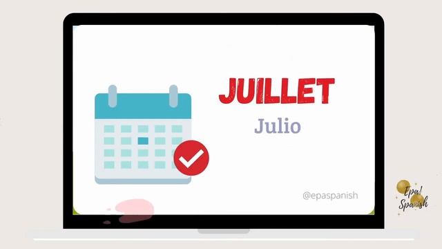 Apprendre les mois de l'année en français (Los meses del año en francés) | Vocabulario básico | A1 смотреть онлайн