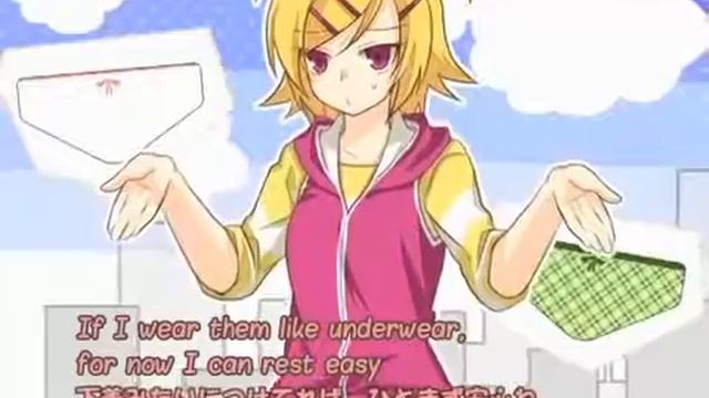 Eng Sub 【Kagamine Rin】 I Can Take Off My Panties [por sakura chan] смотреть онлайн