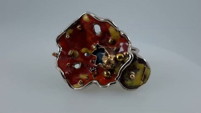 #Ring #кольцо #ювелирныеукрашения #кольцоручнойработы #авторскаяработа #мухомор кольцо "Мухомор"