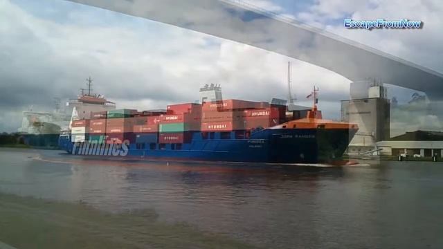 Schiffsverkehr im Nord-Ostsee-Kanal August 2012 смотреть онлайн