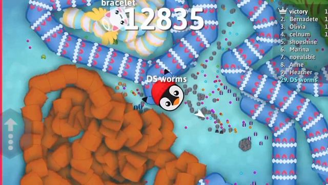 Snake io 🐍 Flurry snake skin 🐍 gameplay|| Ds worms смотреть онлайн