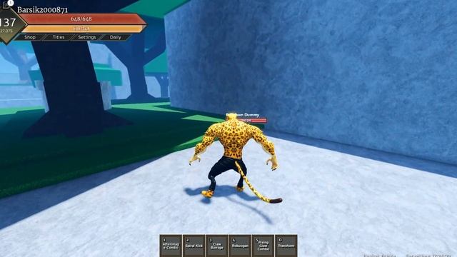 Обзор фрукта Леопард в Fruit Battleground смотреть онлайн