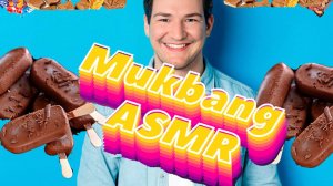 Mukbang ASMR Мороженое сникерс шоколад