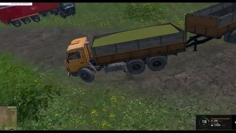 Мультик про камаз с 2-я прицепами. #Автошка