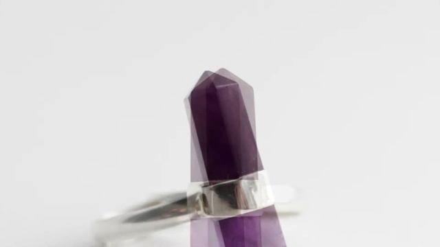 Silver ring with amethyst/ Серебряное кольцо с аметистом