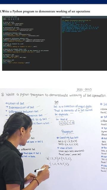 "Mastering Set Union and Intersection in Python: A Comprehensive Guide" ಕನ್ನಡ ದಲ್ಲಿ