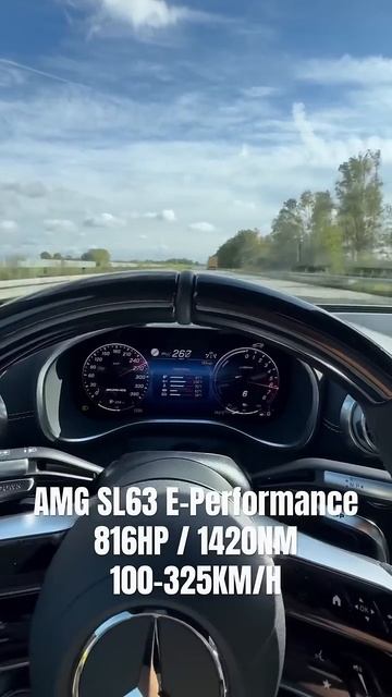 AMG SL63 E-Performance ЧУДОВИЩНОЕ УСКОРЕНИЕ 100-325 КМ/Ч