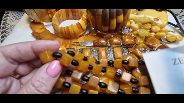 226.Распаковка посылок с янтарём. Обзор янтарных  украшений.Моя коллекция. 1я часть в  видео 212.