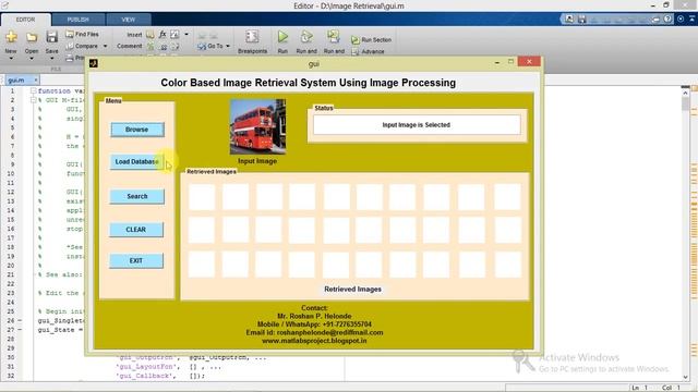 Content Based Image Retrieval System CBIR Matlab Project with Source Code