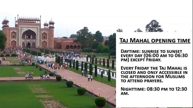 Taj Mahal Agra - Ticket Price,Open Timings, Closed on Friday, Tour Timing, Things not allowed смотреть онлайн