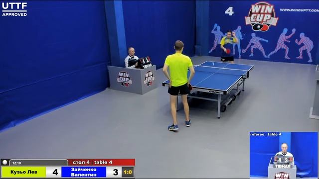 22:35 Кузьо Лев (3:0) Зайченко Валентин стол 4 Юг-4 20.10.20 смотреть онлайн
