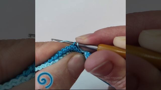 Простой завиток с обвязкой зигзагом смотреть онлайн